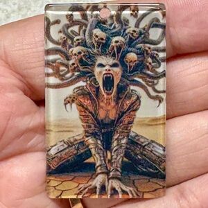 2/22 Mystical screaming Medusa Pendant